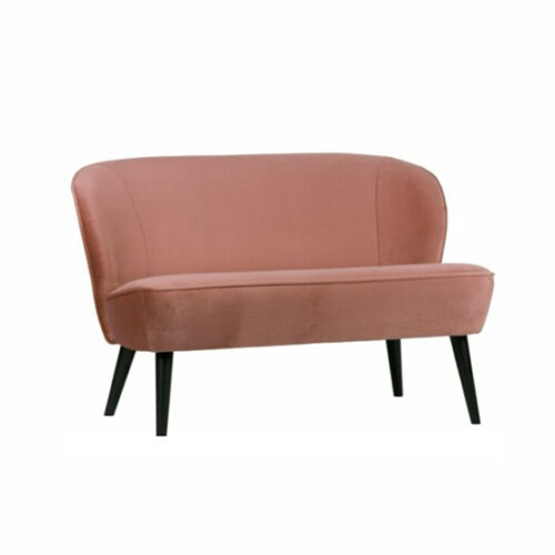 Trouwbankje velvet roze