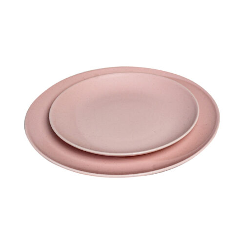 Roze dinerbord 20 cm (per set)