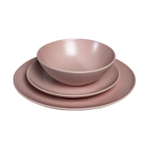 Roze soepkom 16 cm (per set)