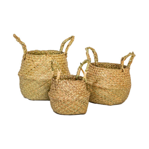 Rotan manden diverse formaten per 3 stuks (Groot/middel/klein)